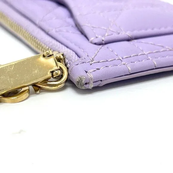 CHRISTIAN DIOR S0965ONMJ Lady Dior Cosmos Zip Card Case coin purse - Picture 12 of 14